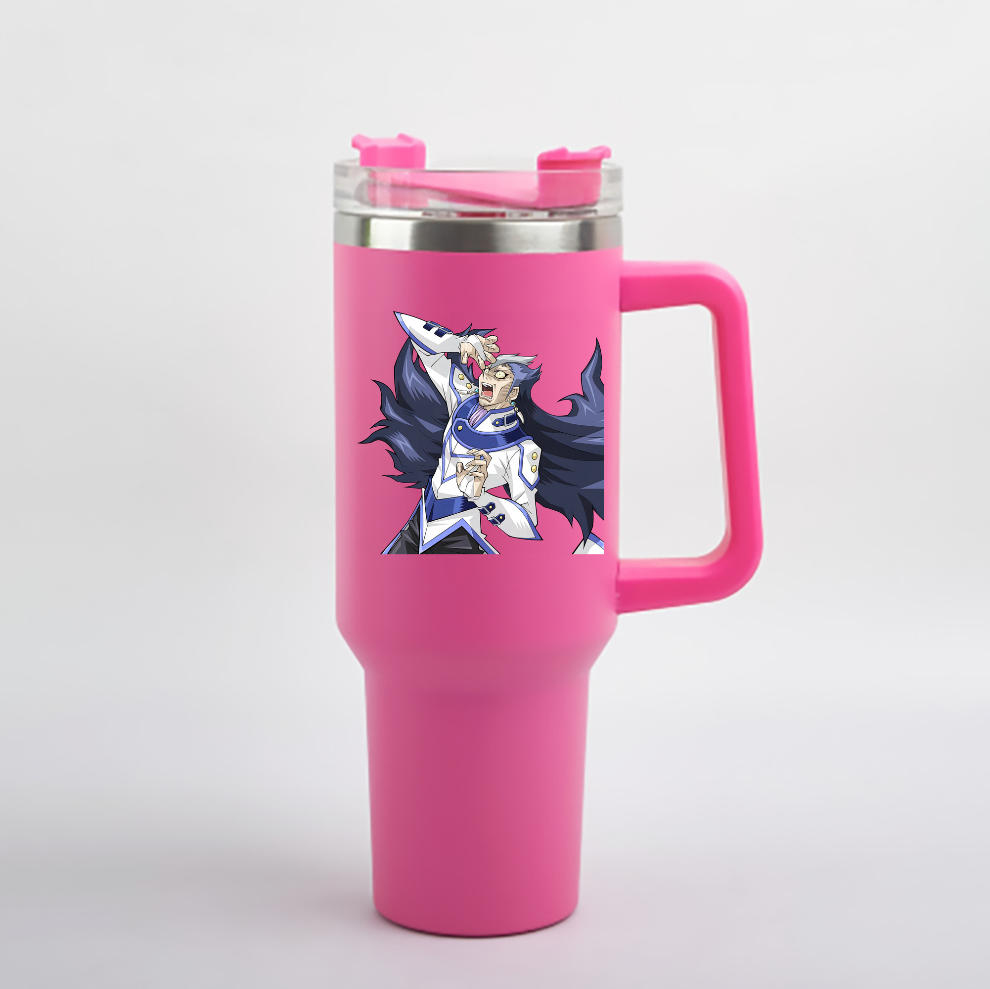 （画像用） 遊☆戯☆王 Yu-Gi-Oh! 1200mL車用タンブラー - クリスタルステッカー（プラスチックストロー付き）